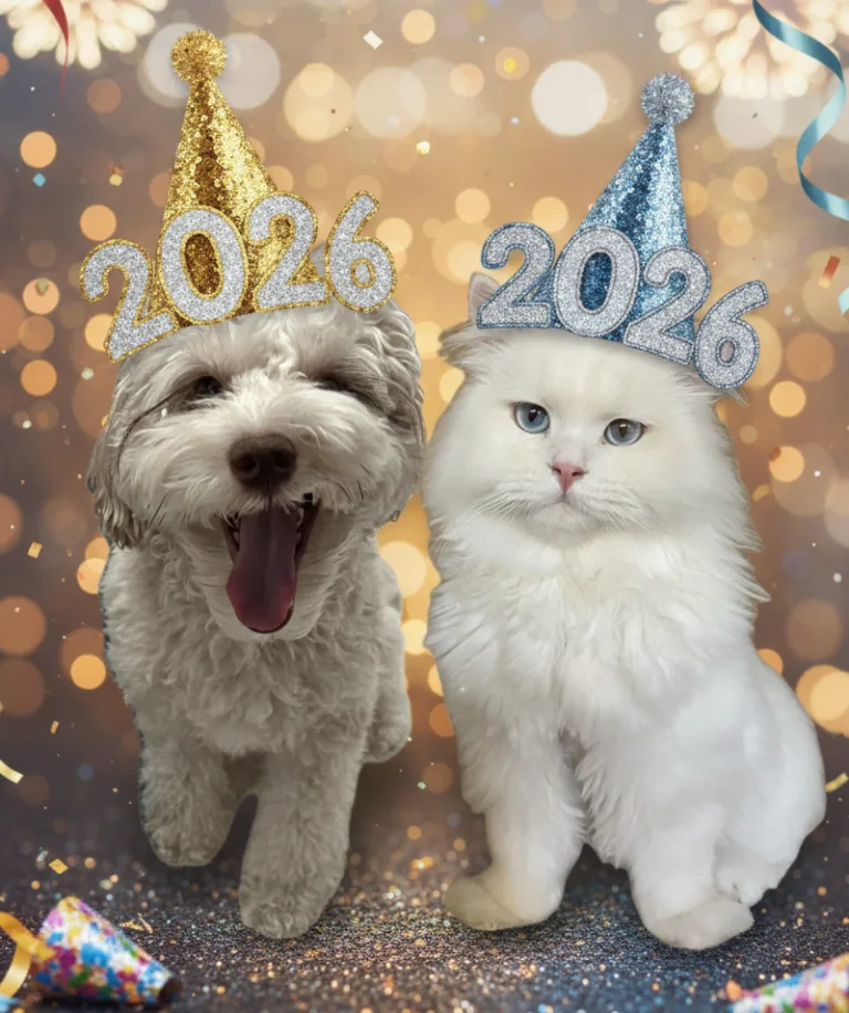 Read more about the article 🥳 Fun Ways to Celebrate the New Year With Your Pet